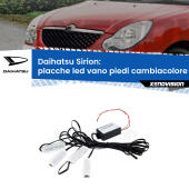 Kit 4 Placche LED Cambiacolore RGB Bluetooth Vano piedi e Abitacolo