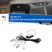 Kit 4 Placche LED Cambiacolore RGB Bluetooth Vano piedi e Abitacolo