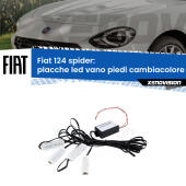 Kit 4 Placche LED Cambiacolore RGB Bluetooth Vano piedi e Abitacolo
