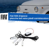 Kit 4 Placche LED Cambiacolore RGB Bluetooth Vano piedi e Abitacolo