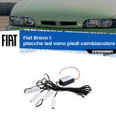 Kit 4 Placche LED Cambiacolore RGB Bluetooth Vano piedi e Abitacolo