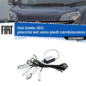 Kit 4 Placche LED Cambiacolore RGB Bluetooth Vano piedi e Abitacolo