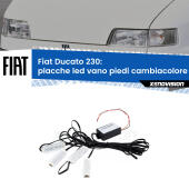 Kit 4 Placche LED Cambiacolore RGB Bluetooth Vano piedi e Abitacolo