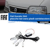 Kit 4 Placche LED Cambiacolore RGB Bluetooth Vano piedi e Abitacolo