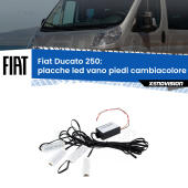 Kit 4 Placche LED Cambiacolore RGB Bluetooth Vano piedi e Abitacolo