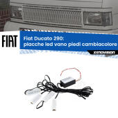 Kit 4 Placche LED Cambiacolore RGB Bluetooth Vano piedi e Abitacolo