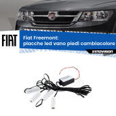 Kit 4 Placche LED Cambiacolore RGB Bluetooth Vano piedi e Abitacolo