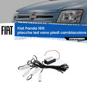Kit 4 Placche LED Cambiacolore RGB Bluetooth Vano piedi e Abitacolo