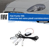 Kit 4 Placche LED Cambiacolore RGB Bluetooth Vano piedi e Abitacolo