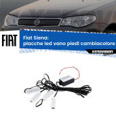 Kit 4 Placche LED Cambiacolore RGB Bluetooth Vano piedi e Abitacolo