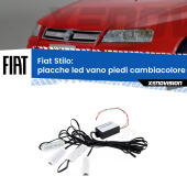 Kit 4 Placche LED Cambiacolore RGB Bluetooth Vano piedi e Abitacolo