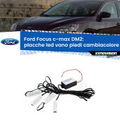 Kit 4 Placche LED Cambiacolore RGB Bluetooth Vano piedi e Abitacolo