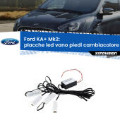 Kit 4 Placche LED Cambiacolore RGB Bluetooth Vano piedi e Abitacolo