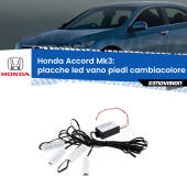 Kit 4 Placche LED Cambiacolore RGB Bluetooth Vano piedi e Abitacolo