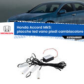 Kit 4 Placche LED Cambiacolore RGB Bluetooth Vano piedi e Abitacolo