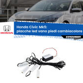 Kit 4 Placche LED Cambiacolore RGB Bluetooth Vano piedi e Abitacolo