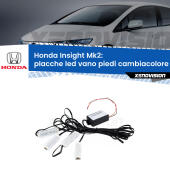 Kit 4 Placche LED Cambiacolore RGB Bluetooth Vano piedi e Abitacolo