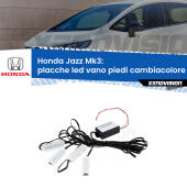 Kit 4 Placche LED Cambiacolore RGB Bluetooth Vano piedi e Abitacolo