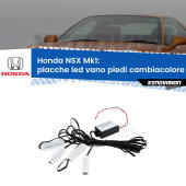 Kit 4 Placche LED Cambiacolore RGB Bluetooth Vano piedi e Abitacolo