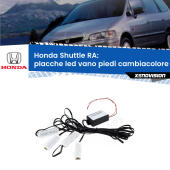 Kit 4 Placche LED Cambiacolore RGB Bluetooth Vano piedi e Abitacolo