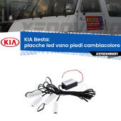 Kit 4 Placche LED Cambiacolore RGB Bluetooth Vano piedi e Abitacolo