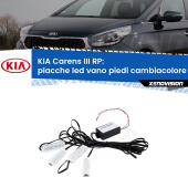 Kit 4 Placche LED Cambiacolore RGB Bluetooth Vano piedi e Abitacolo