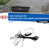 Kit 4 Placche LED Cambiacolore RGB Bluetooth Vano piedi e Abitacolo