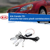 Kit 4 Placche LED Cambiacolore RGB Bluetooth Vano piedi e Abitacolo