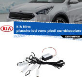 Kit 4 Placche LED Cambiacolore RGB Bluetooth Vano piedi e Abitacolo