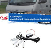 Kit 4 Placche LED Cambiacolore RGB Bluetooth Vano piedi e Abitacolo