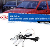 Kit 4 Placche LED Cambiacolore RGB Bluetooth Vano piedi e Abitacolo
