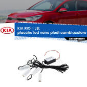 Kit 4 Placche LED Cambiacolore RGB Bluetooth Vano piedi e Abitacolo