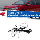 Kit 4 Placche LED Cambiacolore RGB Bluetooth Vano piedi e Abitacolo