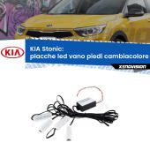 Kit 4 Placche LED Cambiacolore RGB Bluetooth Vano piedi e Abitacolo