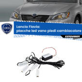 Kit 4 Placche LED Cambiacolore RGB Bluetooth Vano piedi e Abitacolo