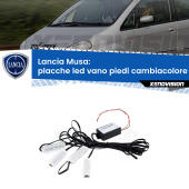 Kit 4 Placche LED Cambiacolore RGB Bluetooth Vano piedi e Abitacolo