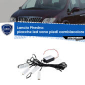 Kit 4 Placche LED Cambiacolore RGB Bluetooth Vano piedi e Abitacolo