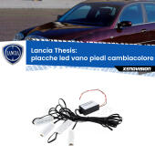 Kit 4 Placche LED Cambiacolore RGB Bluetooth Vano piedi e Abitacolo
