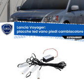 Kit 4 Placche LED Cambiacolore RGB Bluetooth Vano piedi e Abitacolo