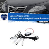 Kit 4 Placche LED Cambiacolore RGB Bluetooth Vano piedi e Abitacolo