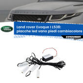 Kit 4 Placche LED Cambiacolore RGB Bluetooth Vano piedi e Abitacolo