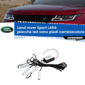 Kit 4 Placche LED Cambiacolore RGB Bluetooth Vano piedi e Abitacolo