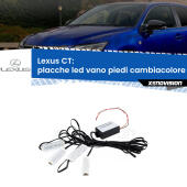 Kit 4 Placche LED Cambiacolore RGB Bluetooth Vano piedi e Abitacolo