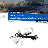 Kit 4 Placche LED Cambiacolore RGB Bluetooth Vano piedi e Abitacolo