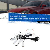 Kit 4 Placche LED Cambiacolore RGB Bluetooth Vano piedi e Abitacolo