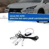 Kit 4 Placche LED Cambiacolore RGB Bluetooth Vano piedi e Abitacolo