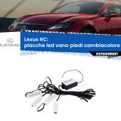 Kit 4 Placche LED Cambiacolore RGB Bluetooth Vano piedi e Abitacolo