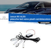 Kit 4 Placche LED Cambiacolore RGB Bluetooth Vano piedi e Abitacolo
