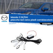 Kit 4 Placche LED Cambiacolore RGB Bluetooth Vano piedi e Abitacolo