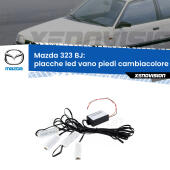 Kit 4 Placche LED Cambiacolore RGB Bluetooth Vano piedi e Abitacolo